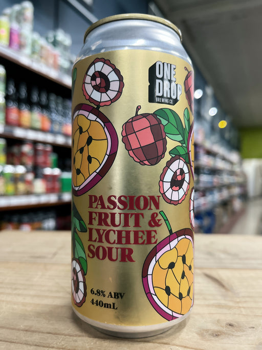 One Drop Passionfruit Lychee Sour 440ml Can