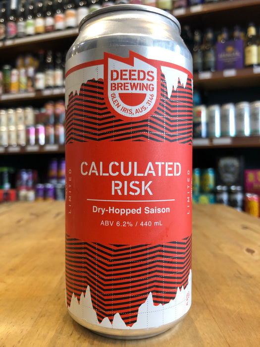 Deeds Calculated Risk Dry Hopped Saison 440ml Can