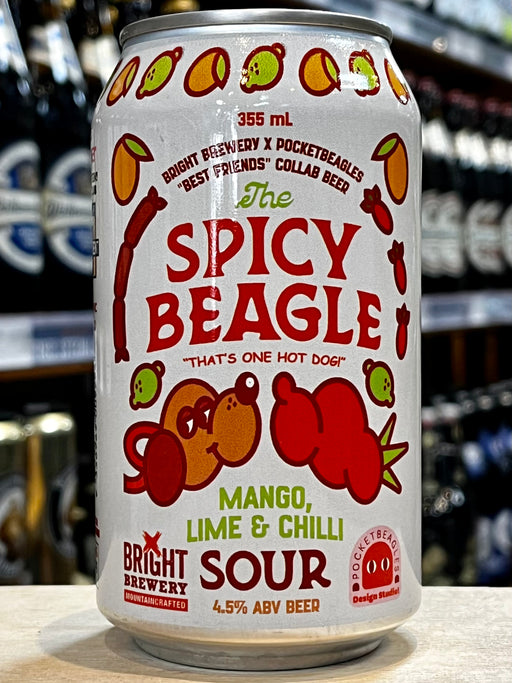 Bright Spicy Beagle Mango Lime Chilli Sour 355ml Can