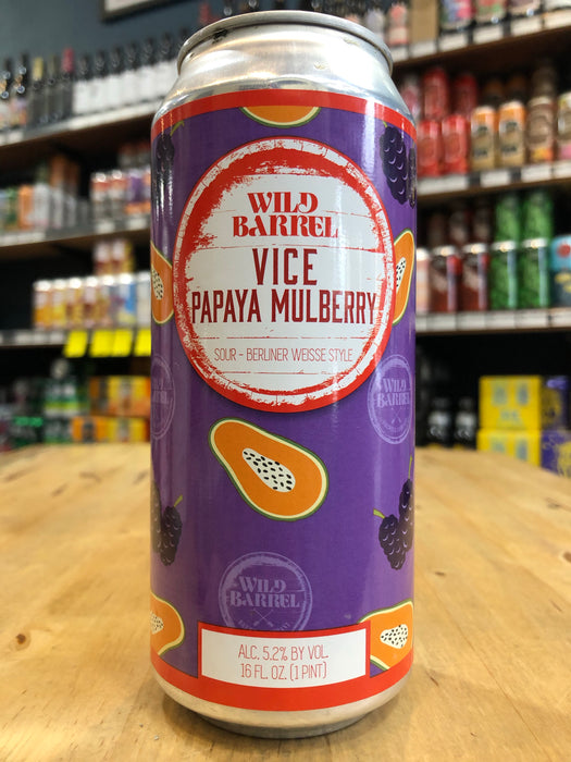Wild Barrel Vice w/ Papaya Mulberry 473ml Can