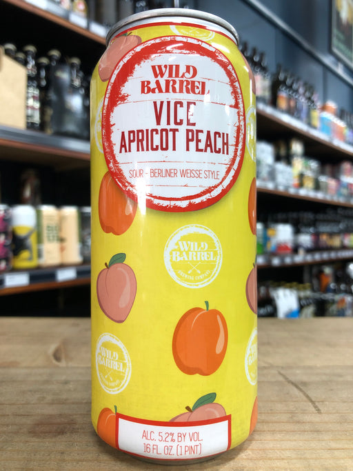 Wild Barrel Vice Apricot Peach 473ml Can