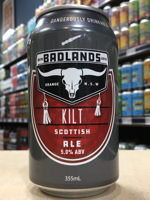 Badlands Kilt Scottish Ale 355ml Can