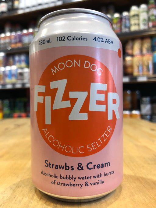 Fizzer Strawbs and Cream Alcoholic Seltzer 330ml Can