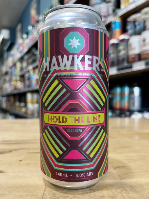 Hawkers Hold The Line Hazy DIPA 440ml Can - OOD