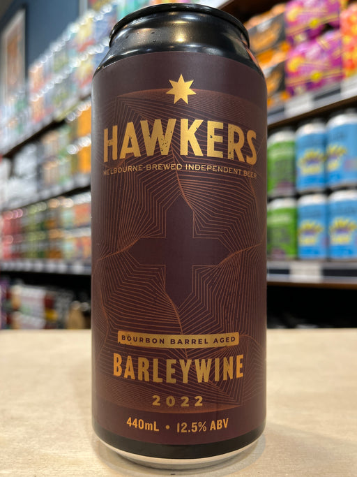 Hawkers Bourbon Barrel Aged Barleywine 2022 440ml Can
