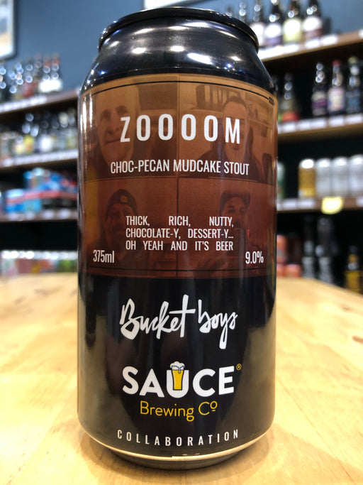Sauce Zoooom Choc-Pecan Mudcake Stout 375ml Can
