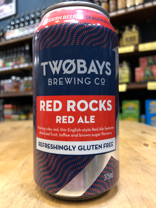 Two Bays Red Rocks Gluten Free Red Ale 375ml Can