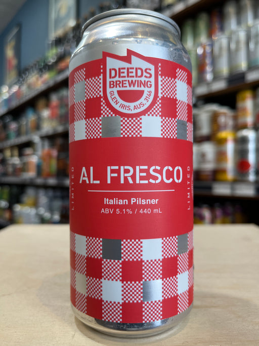 Deeds Al Fresco Italian Pilsner 440ml Can