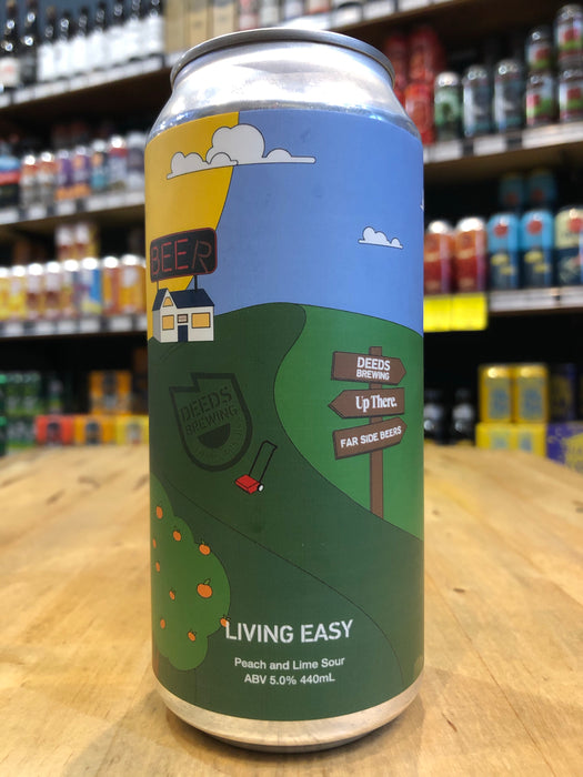 Deeds Living Easy Peach & Lime Sour 440ml Can