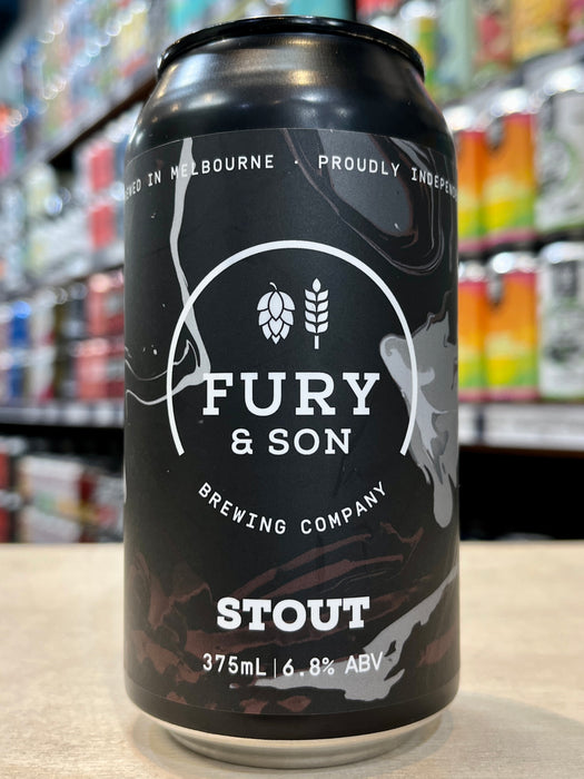 Fury & Son Stout 375ml Can