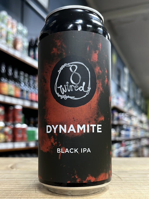 8 Wired Dynamite Black IPA 440ml Can