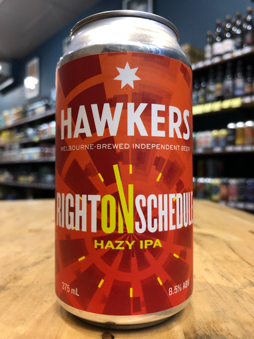Hawkers Right On Schedule Hazy IPA 375ml Can
