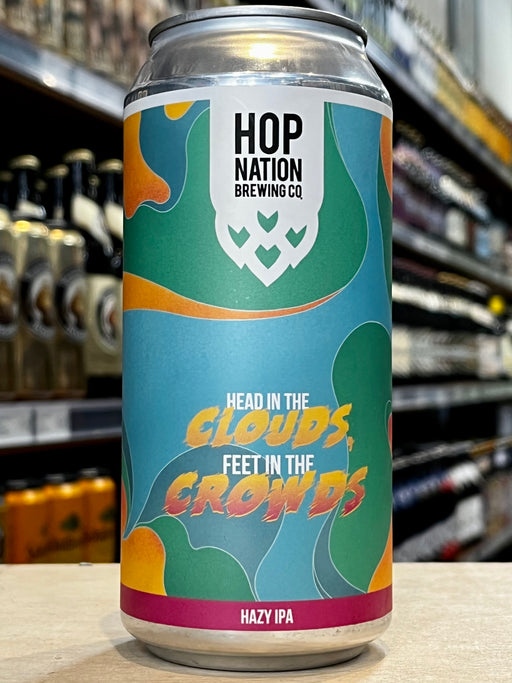 Hop Nation Head In The Clouds Feet In The Crowds Hazy IPA 440ml Can