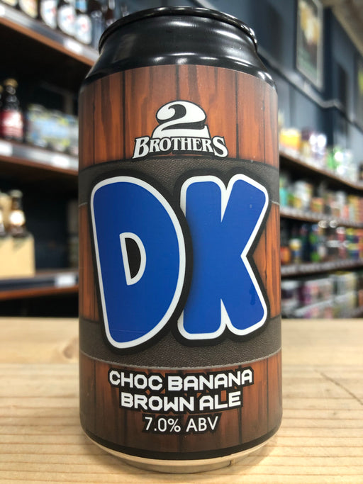 2 Brothers DK Choc Banana Brown Ale 375ml Can