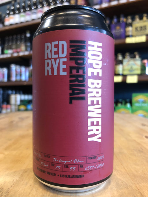 Hope Imperial Red Rye 375ml Can