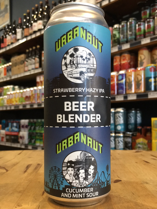 Urbanaut Beer Blender Strawberry Hazy IPA x Cucumber Mint Sour - 2 x 250ml Can
