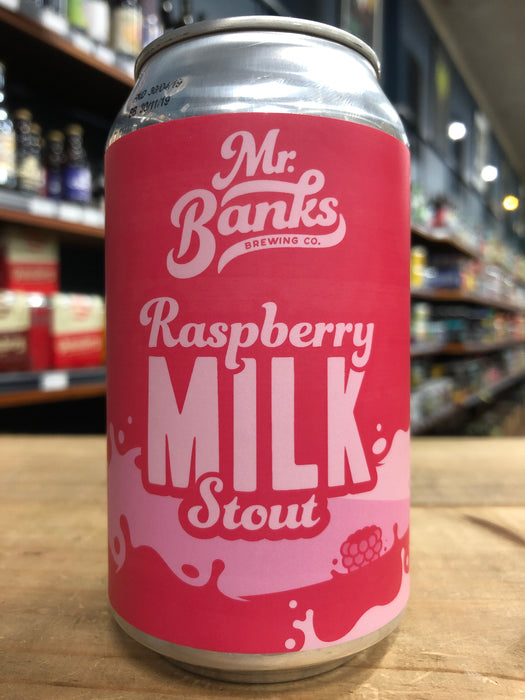 Mr Banks Raspberry Milk Stout 355ml Can