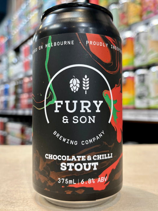 Fury & Son Chocolate & Chilli Stout 375ml Can