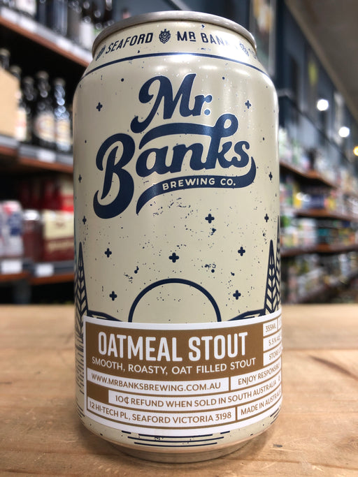 Mr Banks Oatmeal Stout 355ml Can