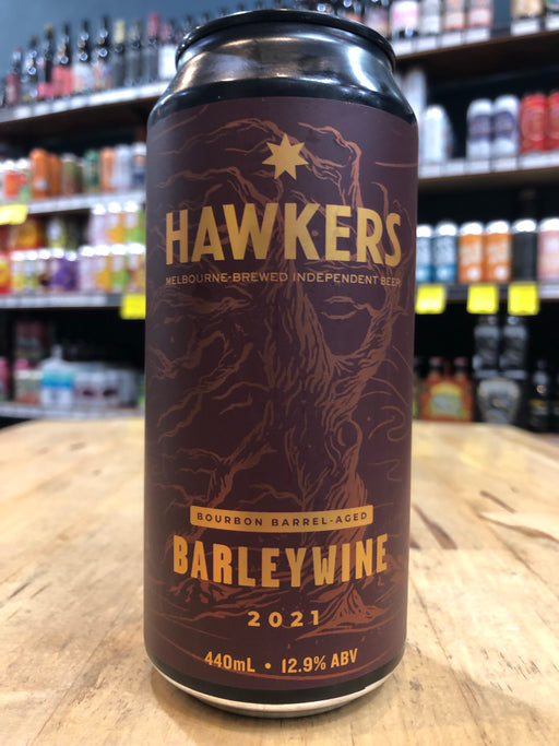 Hawkers Bourbon Barrel Aged Barleywine 2021 440ml Can
