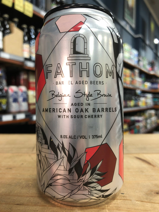 Green Beacon Fathom Belgian Style Brown with Sour Cherry 375ml Can