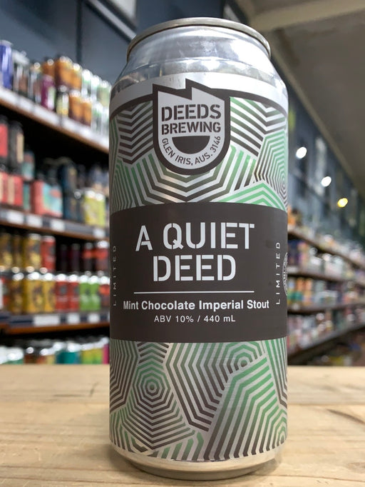 Deeds A Quiet Deed Mint Choc Imperial Stout 440ml Can