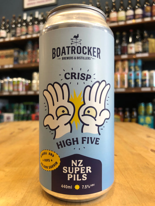 Boatrocker Crisp High Five Super Pils 440ml Can