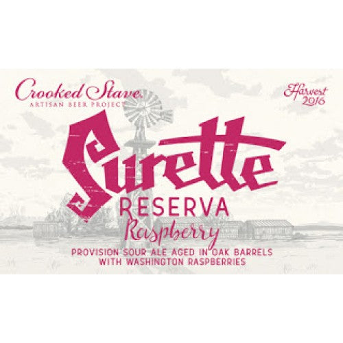 Crooked Stave Surette Reserva Raspberry 750ml - Purvis Beer